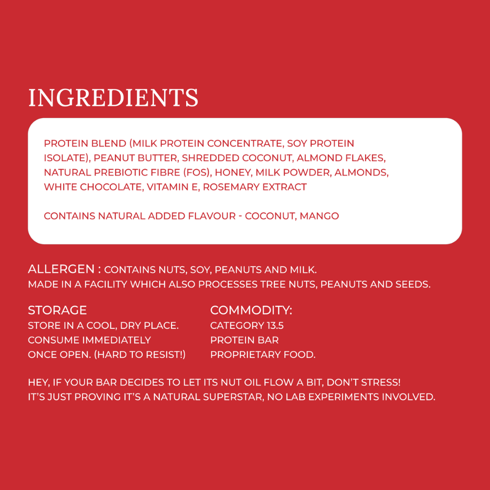 Exotic Mango Coconut 20g Protein Bar