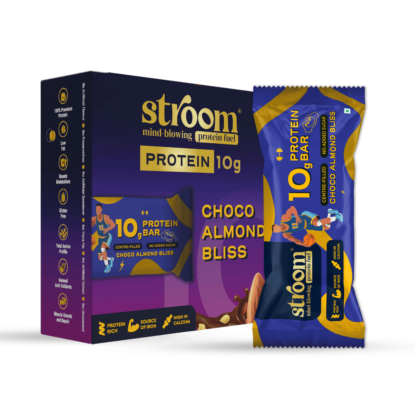 Choco Almond Bliss 10g protein Bar – Pack of 6