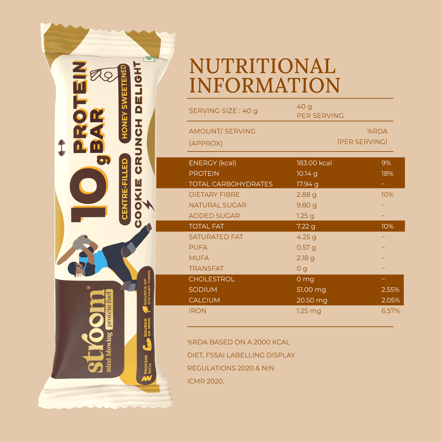 Cookie Crunch Delight 10g Protein Bar