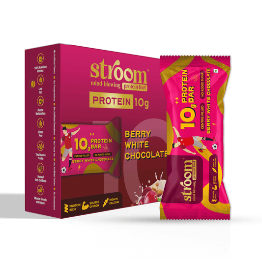 Berry White Chocolate 10g protein Bar – Pack of 6