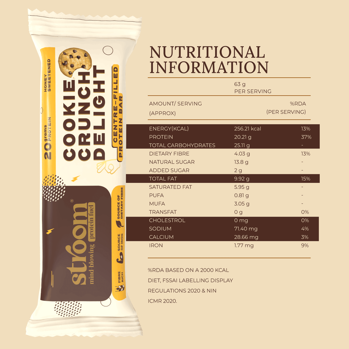 Cookie Crunch Delight 20g Protein Bar