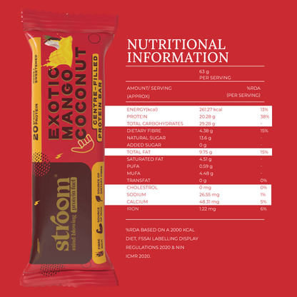 Exotic Mango Coconut 20g Protein Bar