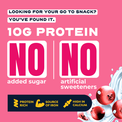 Berry White Chocolate 10g protein Bar