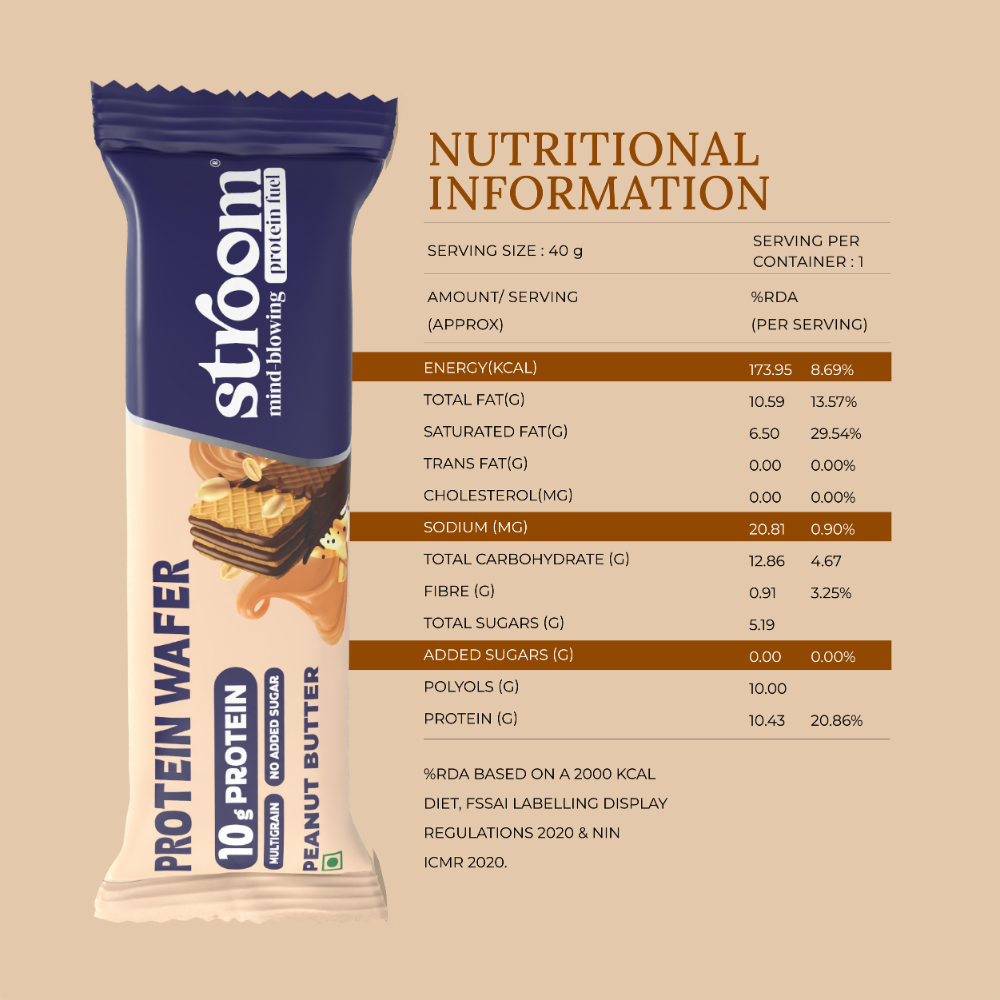 Peanut Butter 10g Protein Wafer Bar