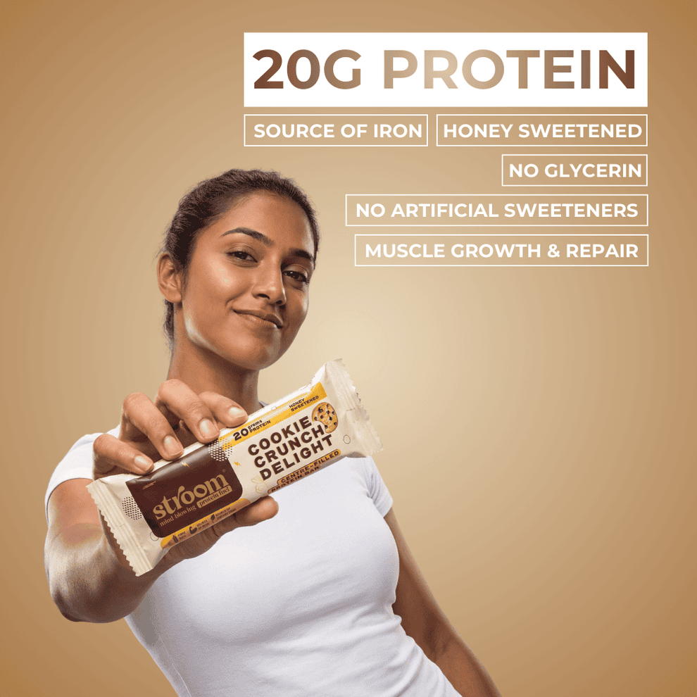 Cookie Crunch Delight 20g Protein Bar – Stroom