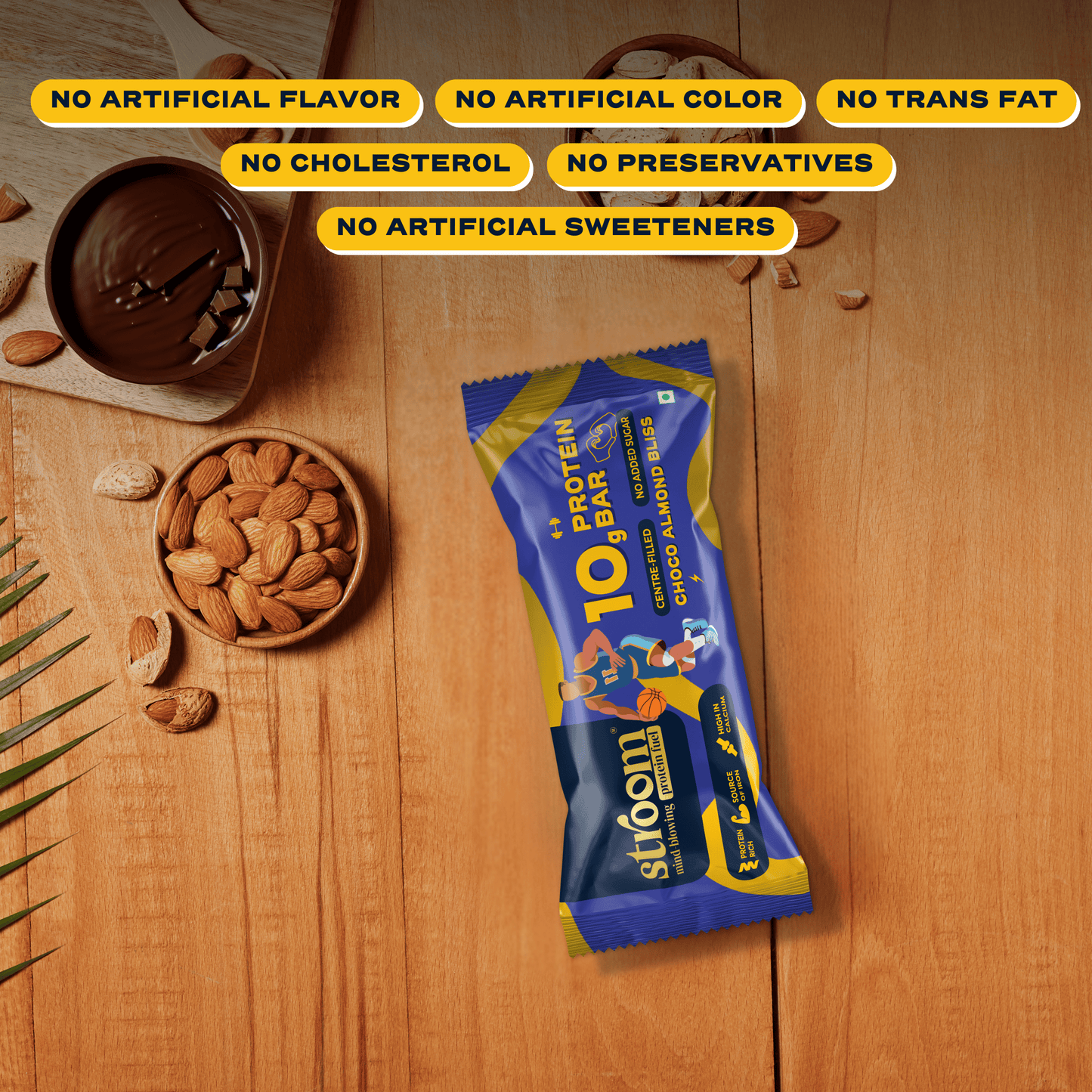 Choco Almond Bliss 10g protein Bar – Pack of 6