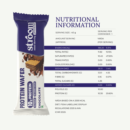 Chocolate 10g Protein Wafer Bar