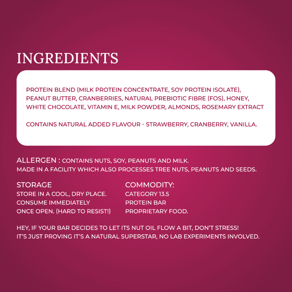 Berry White Chocolate 10g Protein Bar
