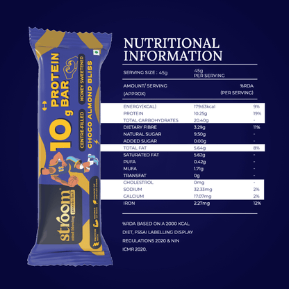 Choco Almond Bliss 10g Protein Bar